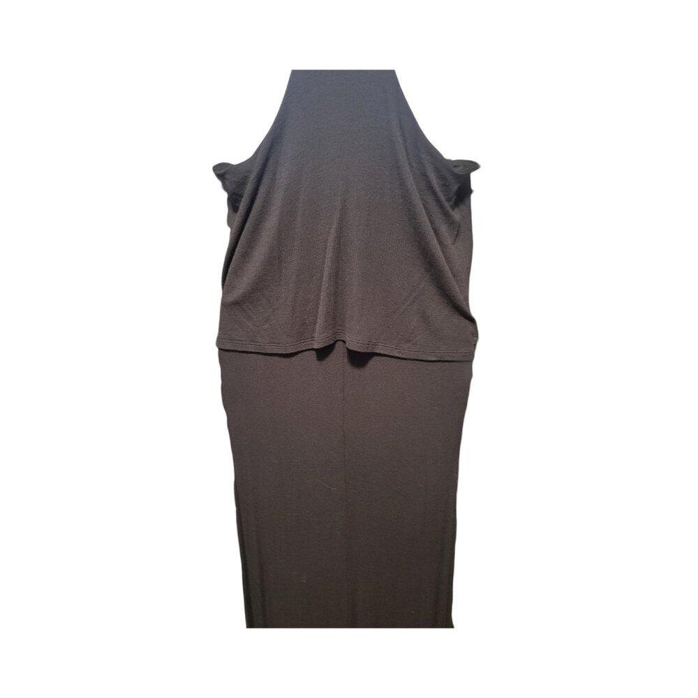 Black Stella Luce halter maxi dress - Picture 5 of 6